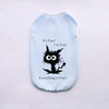 Breathable Summer Pet Vest with Fun Print – Sleeveless Casual Shirt for Small Dogs & Cats