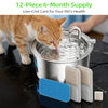 Cat Water Fountain Filter Replacement Set with Sponges