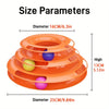 Three Layer Interactive Cat Toy Tower with Colorful Balls