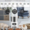 Dispensador automático inteligente para mascotas con cuenco de acero inoxidable