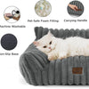 Canapé-Lit pour Animaux en Fausse Fourrure à Trois Côtés