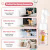 Eine Flasche Paw Cleaner Schaum für Haustiere mit verschiedenen Reinigungsszenarien.