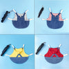 Costume lapin lapin en denim pour petits animaux, avec gilet et oreilles