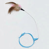 360° Rotating Feather Cat Teaser Wand with Bell