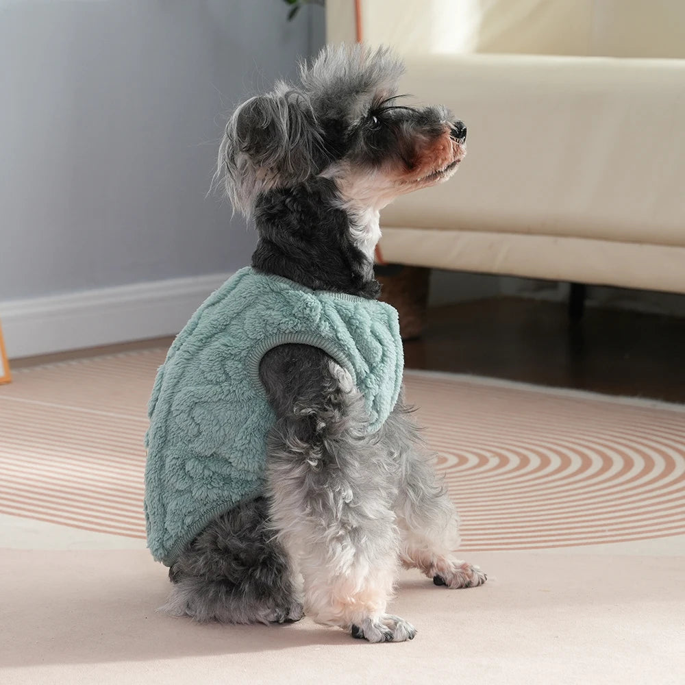 Cozy Fleece Dog Sweater for Small & Medium Breeds