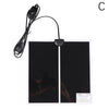 Schwarze, verstellbare Tier-Wärmematte mit Kabel vor weißem Hintergrund