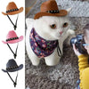 Adjustable Pet Cowboy Hat for Small Dogs and Cats
