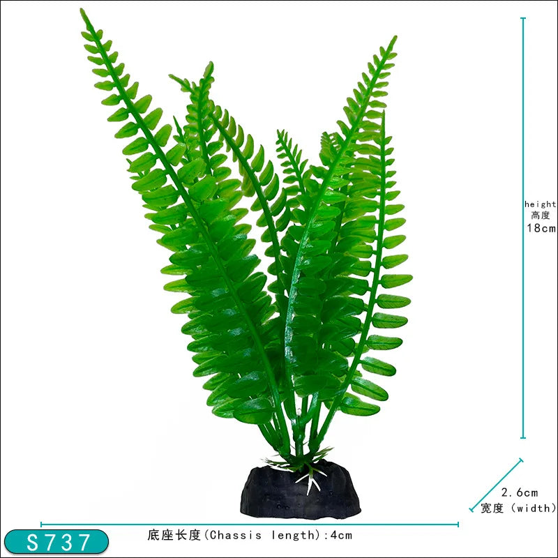 Realistic Artificial Aquarium Plants for Fish Tank Décor