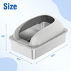 Stainless Steel Cat Litter Box with Lid, High-Sided, Extra Large