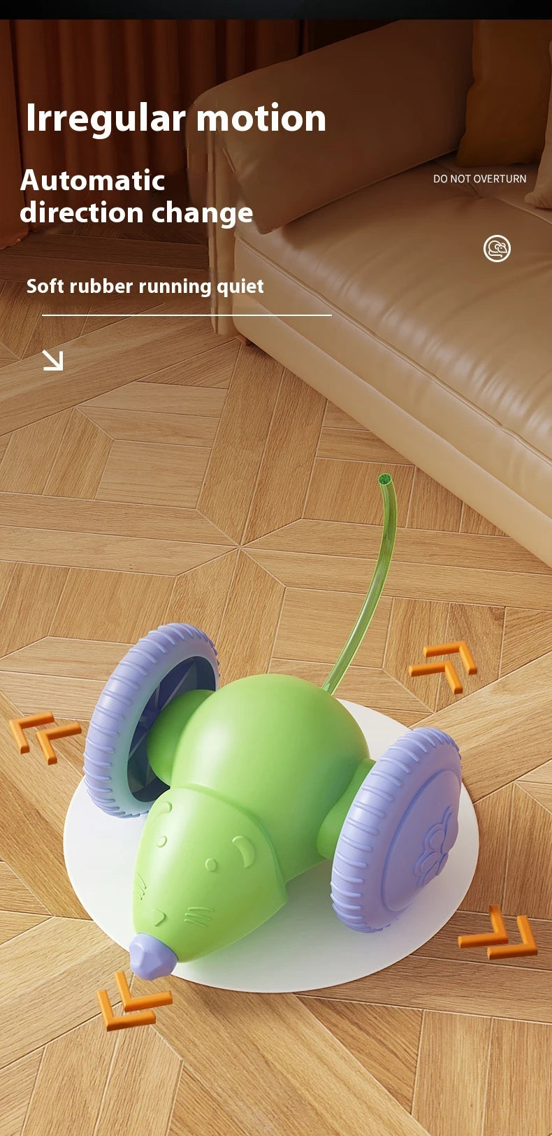 Smarter, Hindernisse vermeidender elektrischer Katzentoys