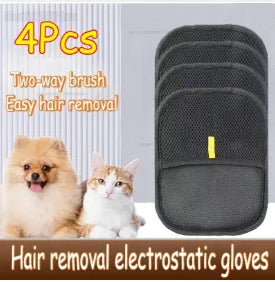 Pet Hair Removal Mitts for Cats and Dogs