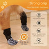 A close-up of anti-slip dog socks with a strong grip designed for non-slip walking on various floors.