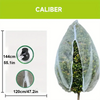 Extra-thick garden netting with a zipper and drawstring for bird and insect protection.