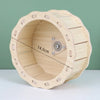Natural Wooden Hamster Villa with Climbing Platform