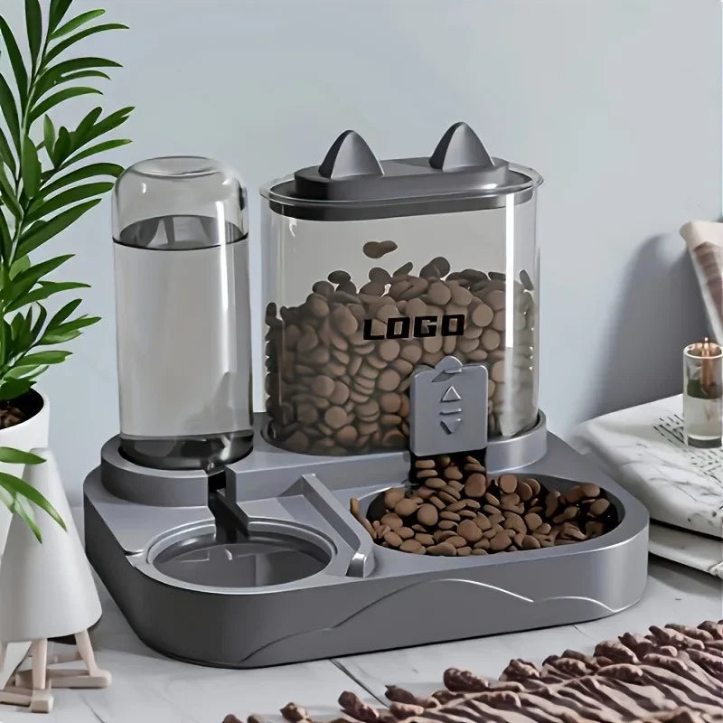 Large-Capacity Gravity Waterless and Wet Dual-Use Automatic Pet Food dispenser for cats and dogs