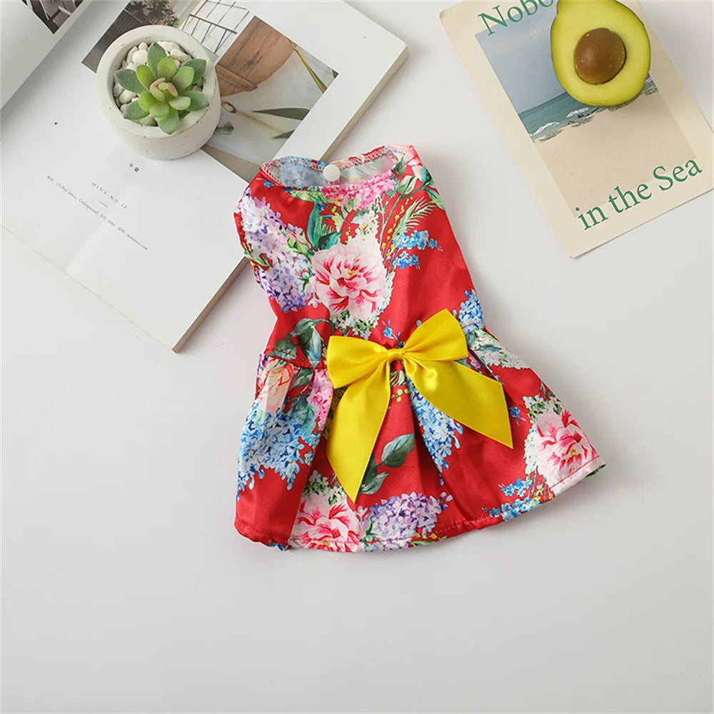 Polka Dot Dog Skirt Dress for Small Breeds