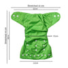 Eco-Friendly Reusable Cotton Cloth Diapers with Adjustable Fit