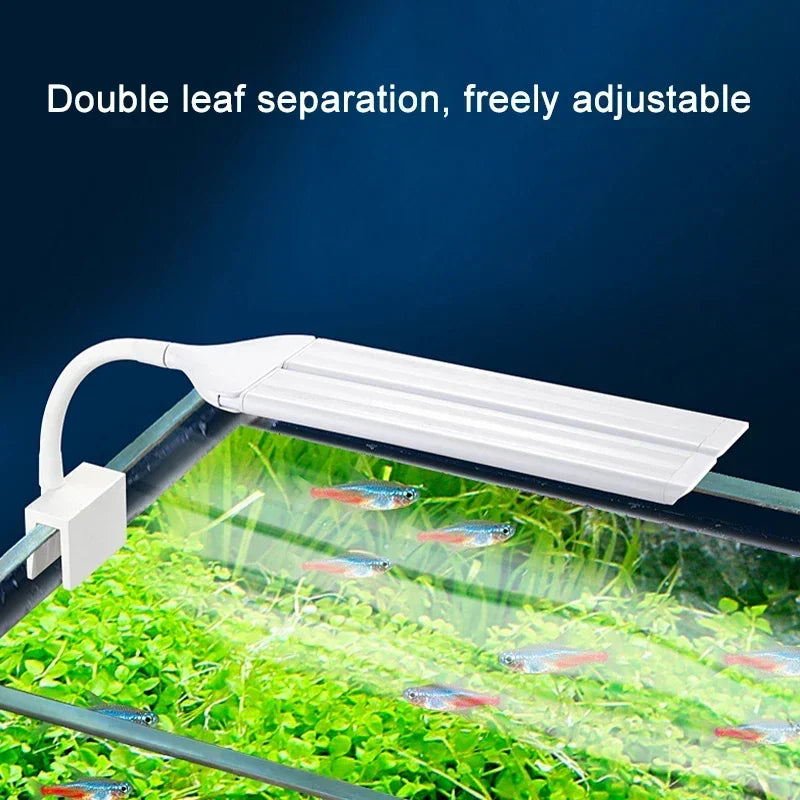 Lampe LED à pince réglable pour aquarium