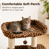 Compact Cat Tree Tower with Sisal Scratching Posts and Cozy Perches