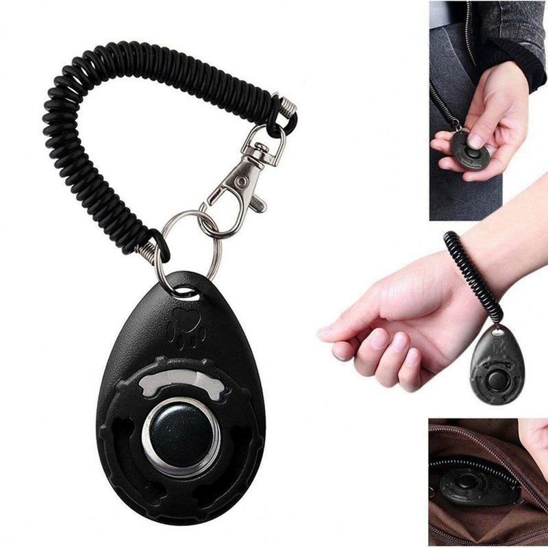 Clicker d'entraînement pour chien avec bracelet ajustable