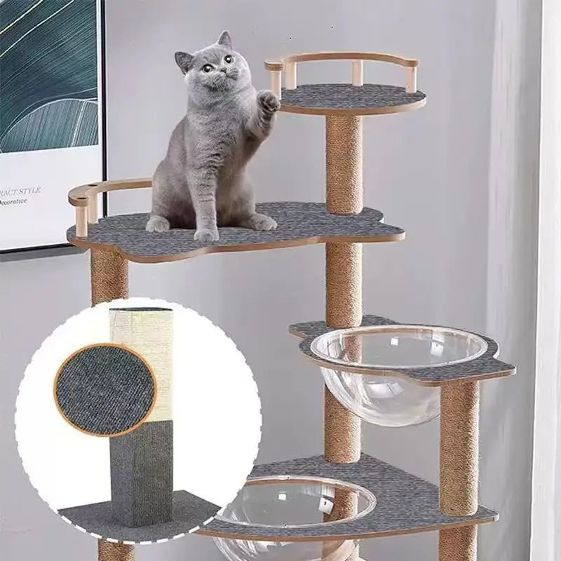 Trimmable Self-Adhesive Cat Scratching Mat for Furniture & Wall Protection