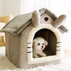 Tente-Lit de Chat et Chien Doux avec Coussin Amovible