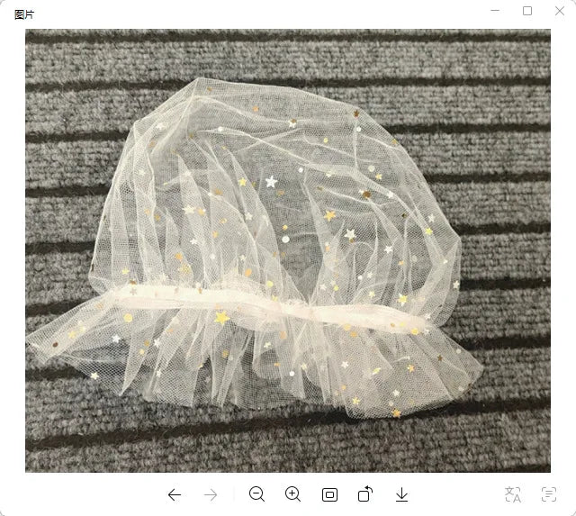 Breathable Star Tulle Dog Muzzle Cover for Outdoor Walks