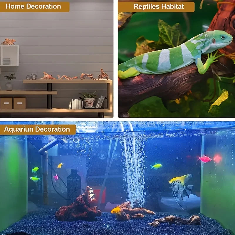 Natural Sinkable Driftwood for Aquarium and Reptile Habitats