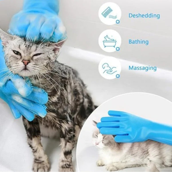 Silicone Pet Grooming Gloves