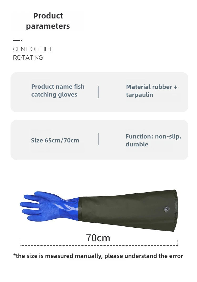 Extended Waterproof Rubber Gloves for Dishwashing, Car Washing & Labor Tasks