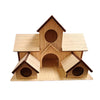 Handcrafted Wooden Bird House with Waterproof Finish