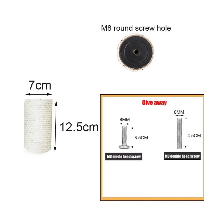 Cat Scratching Post for Cat Tree Replacement Post Sisal Rope