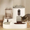 Gravity-Fed Pet Food and Water Station