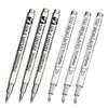 A set of metallic brush pens with various tips and designs for resin art and drawing