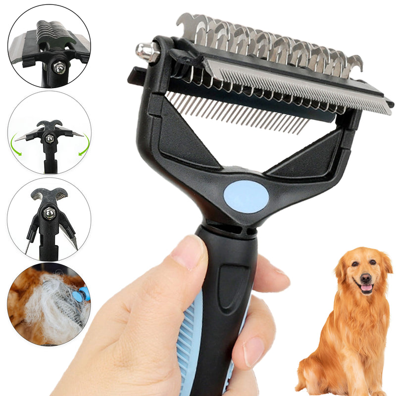 Cepillo 3 en 1 para Eliminar el Pelo Suelto de Perros y Gatos