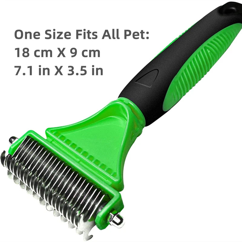 Two-Sided Stainless Steel Pet Grooming Brush