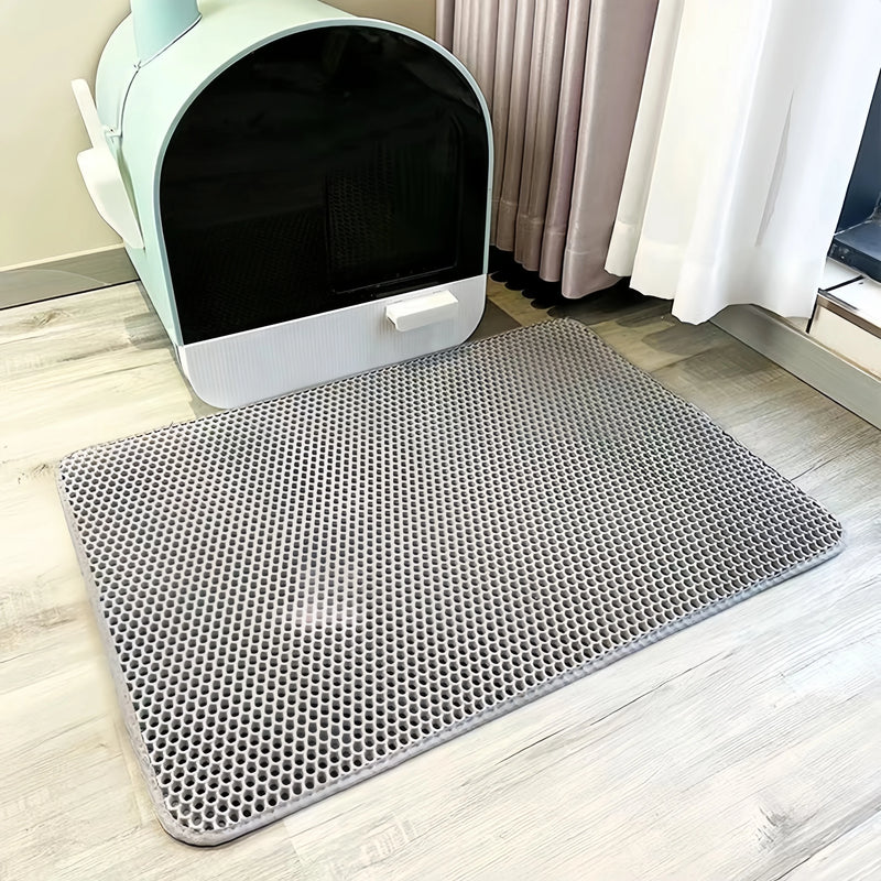 Large EVA Double-Layer Cat Litter Mat Waterproof