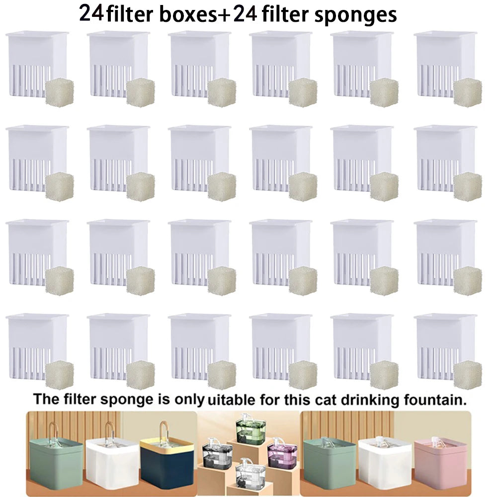 Cat Water Fountain Replacement Filters with Activated Carbon