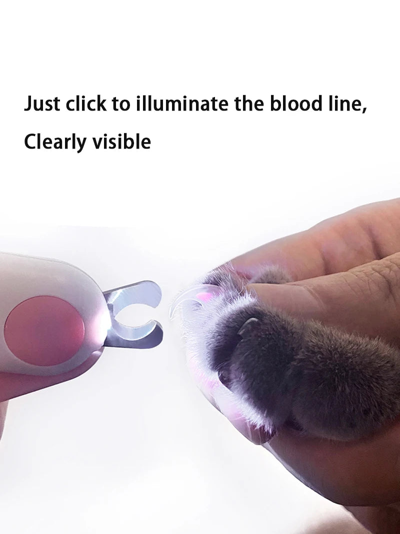 LED Light Nail Clippers for Dogs and Cats with Safety Lock