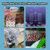 Quartz bio filter balls used in various filtration systems for aquariums