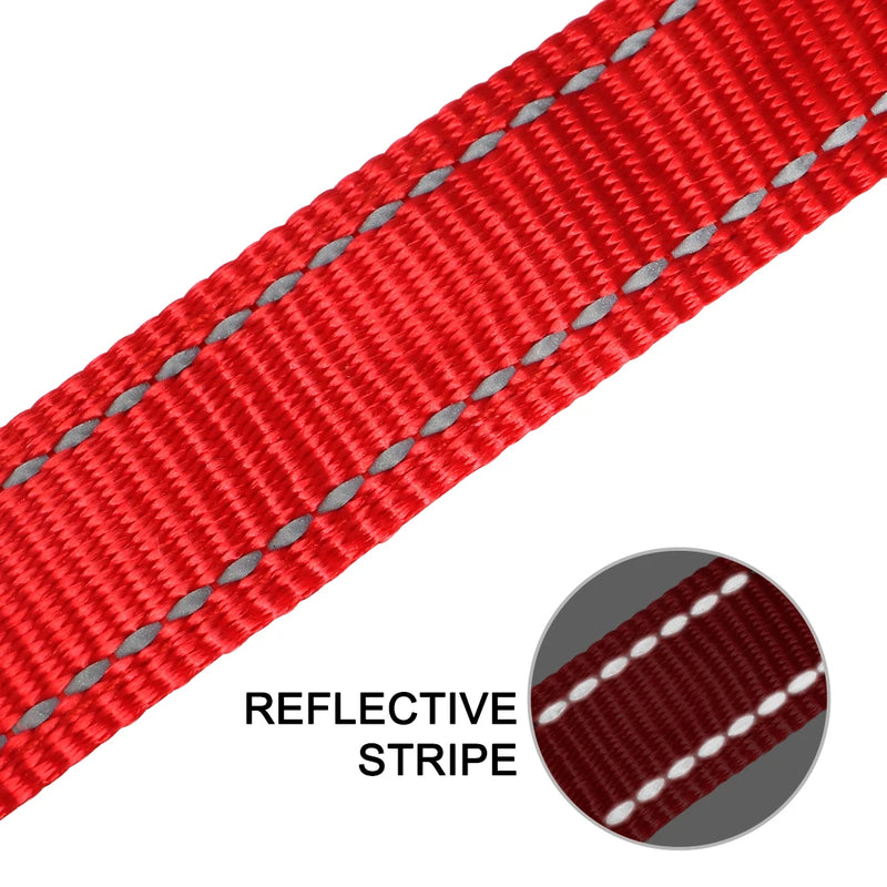 Reflektierendes personalisiertes Hundehalsband mit graviertem Anhänger