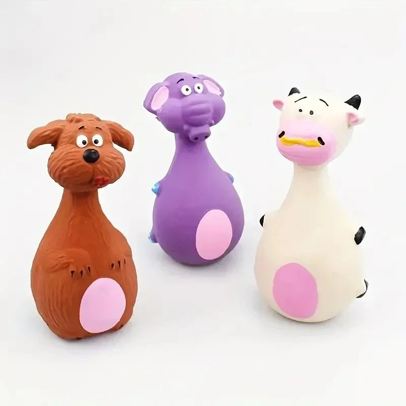Jouet Squeaky en Caoutchouc Souple pour Chien