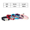 Heart-Shaped Velvet Cat Collar with Bell