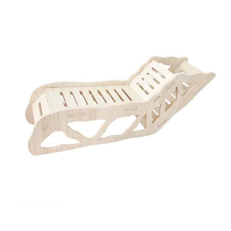 Hamster Wooden Hideout Cave with Peekaboo Design