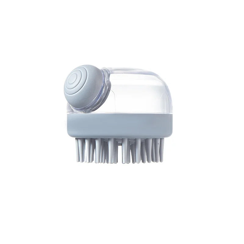 Soft Silicone Pet Bath Brush with Shampoo Dispenser