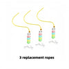 Smart Hanging Cat Toy with Feathers and Twin Ropes