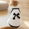 Ribbed Sleeveless Pet Vest with Bow Knot for Small Dogs and Cats