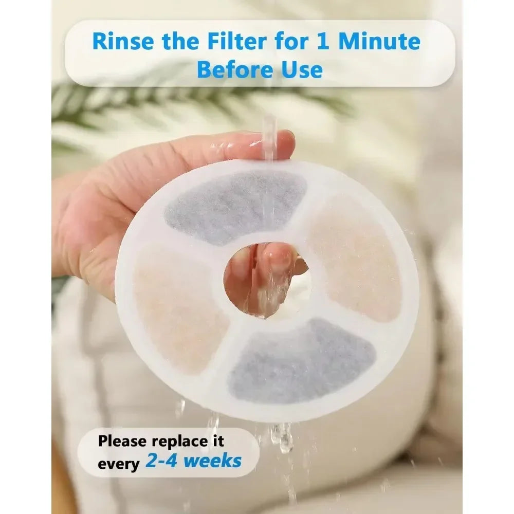 Replacement Activated Carbon Filters for Pet Water Fountains