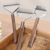 Double-Sided Wooden Pet Grooming Comb