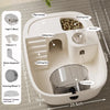 Weißes Hamsterkäfig-Habitat mit Spielbahn, Versteck und Ess-/Wasserbereich